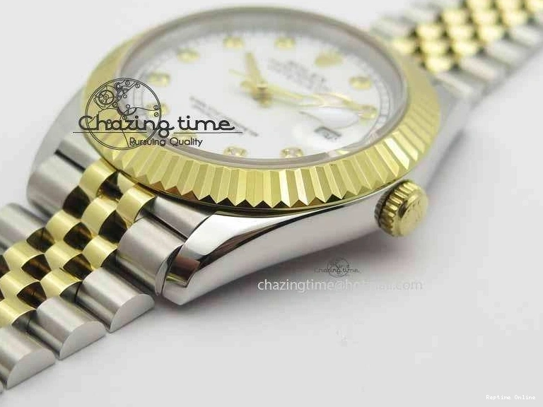0113 DateJust II 41mm SS YG BP Maker Best Edition White Diam Dial On Jubilee Bracelet A ModernLook 3663